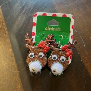 New Claire reindeer pierced earrings